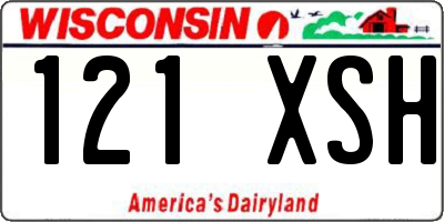 WI license plate 121XSH