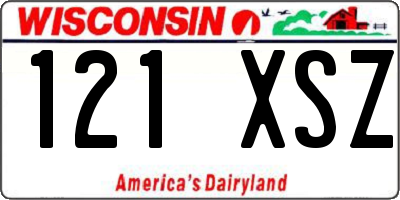 WI license plate 121XSZ