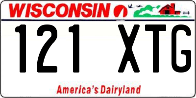 WI license plate 121XTG