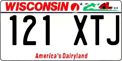 WI license plate 121XTJ