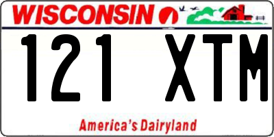 WI license plate 121XTM
