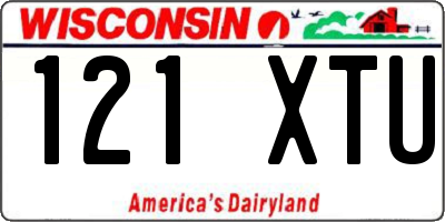 WI license plate 121XTU