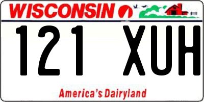 WI license plate 121XUH