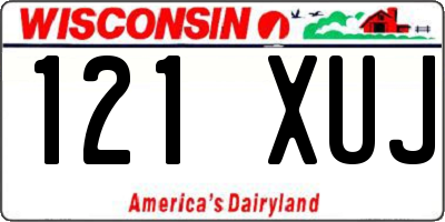 WI license plate 121XUJ