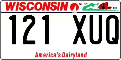 WI license plate 121XUQ
