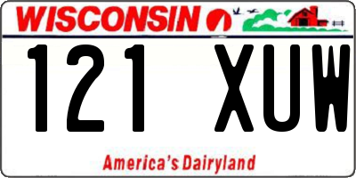 WI license plate 121XUW