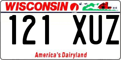 WI license plate 121XUZ