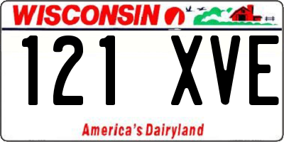WI license plate 121XVE