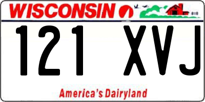 WI license plate 121XVJ