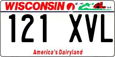 WI license plate 121XVL