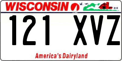 WI license plate 121XVZ