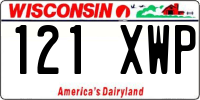 WI license plate 121XWP