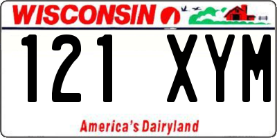 WI license plate 121XYM
