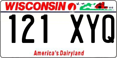 WI license plate 121XYQ
