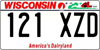 WI license plate 121XZD