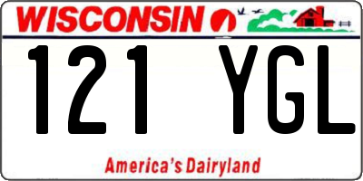 WI license plate 121YGL