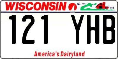 WI license plate 121YHB