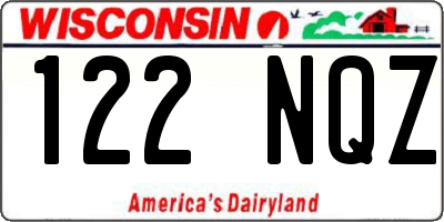 WI license plate 122NQZ
