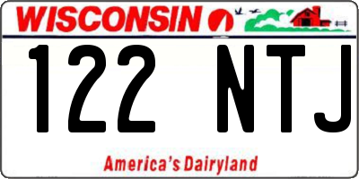 WI license plate 122NTJ