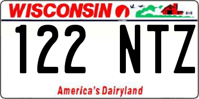 WI license plate 122NTZ