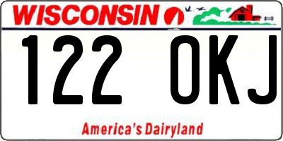 WI license plate 122OKJ