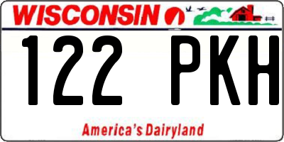 WI license plate 122PKH