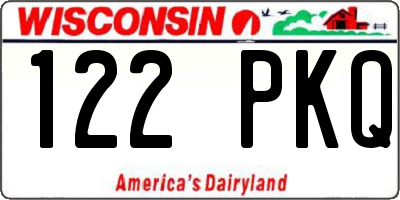 WI license plate 122PKQ
