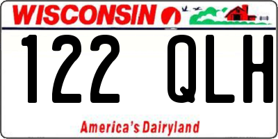 WI license plate 122QLH