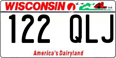 WI license plate 122QLJ