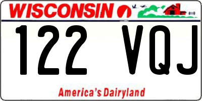 WI license plate 122VQJ