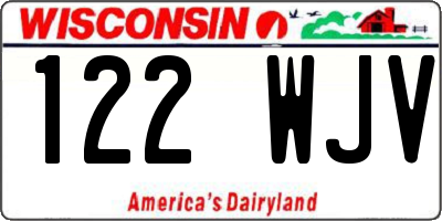 WI license plate 122WJV