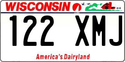 WI license plate 122XMJ
