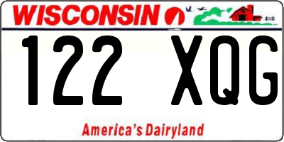 WI license plate 122XQG