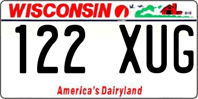 WI license plate 122XUG