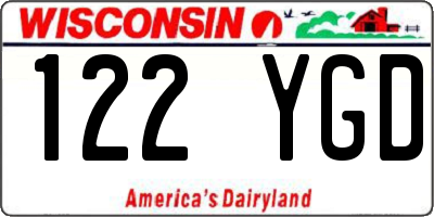 WI license plate 122YGD