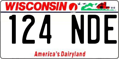 WI license plate 124NDE
