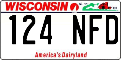 WI license plate 124NFD