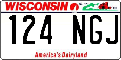 WI license plate 124NGJ