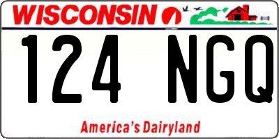 WI license plate 124NGQ