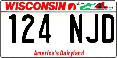 WI license plate 124NJD