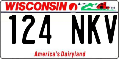 WI license plate 124NKV