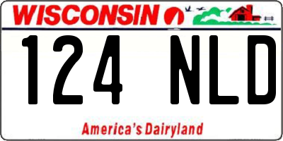 WI license plate 124NLD
