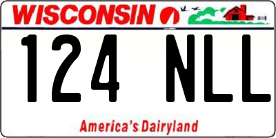 WI license plate 124NLL