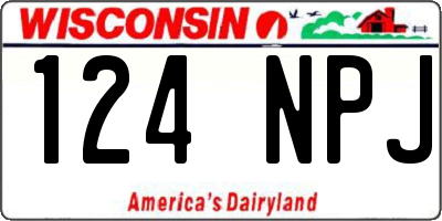 WI license plate 124NPJ