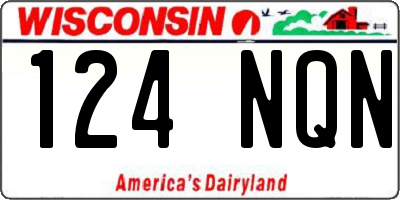 WI license plate 124NQN