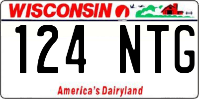 WI license plate 124NTG