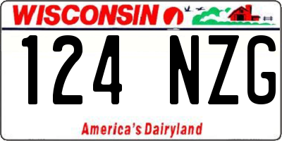 WI license plate 124NZG