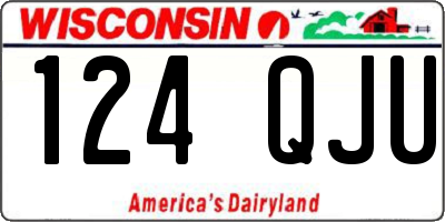 WI license plate 124QJU