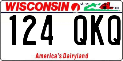 WI license plate 124QKQ
