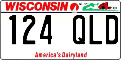 WI license plate 124QLD